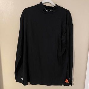 Heron Preston “For You The World” Long
Sleeve Mock Neck Shirt